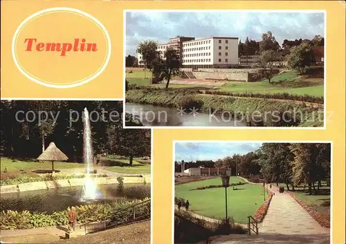 Templin FDGB Erholungsheim Salvador Allende Buergergarten Kat. Templin