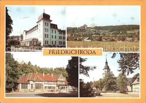 Friedrichroda FDGB Erholungsheim Hermann Danz August Bebel Bahnhof Reinhardsbrunn Kirchplatz Kat. Friedrichroda