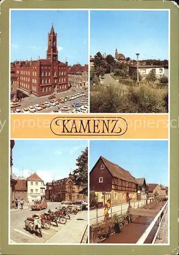 Kamenz Sachsen Rathaus Platz der Jugend Historische Haeuser Talstrasse Kat. Kamenz
