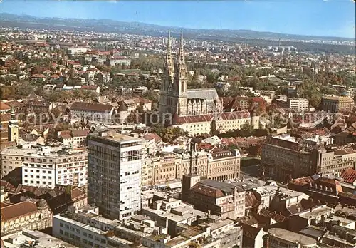 Zagreb Blick ueber die Stadt Kat. Zagreb