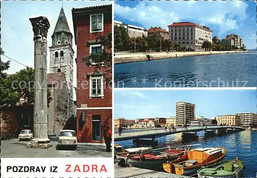Zadra Zara Zadar Kirche Uferpromenade Bruecke Kat. Kroatien