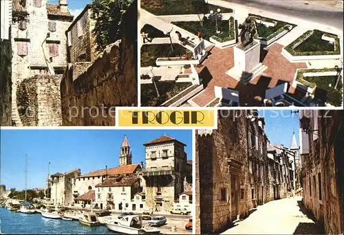 Trogir Trau Gasse Haeuserpartie am Hafen Denkmal Kat. Trogir