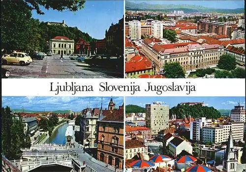 Ljubljana Teilansichten Kat. Ljubljana
