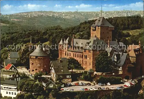 Burg Wupper Schloss Wahrzeichen Bergisches Land Remscheid Fliegeraufnahme Kat. Solingen