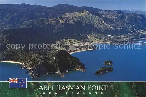 Tata Islands Abel Tasman Point Tata Beach Golden Bay aerial view