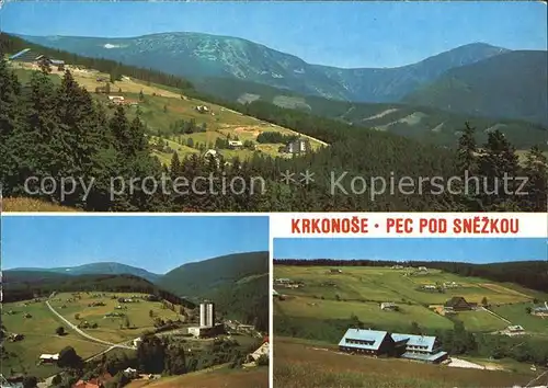Pec pod Snezkou Krkonose Panorama Riesengebirge Berghotel Kat. Petzer