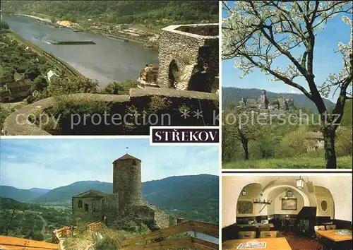 Usti nad Labem Strekov Goticky hrad Burg Elbe Kat. Usti nad Labem