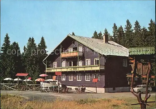 Krusne Hory Svycarska bouda Bergbaude Erzgebirge Kat. Tschechische Republik