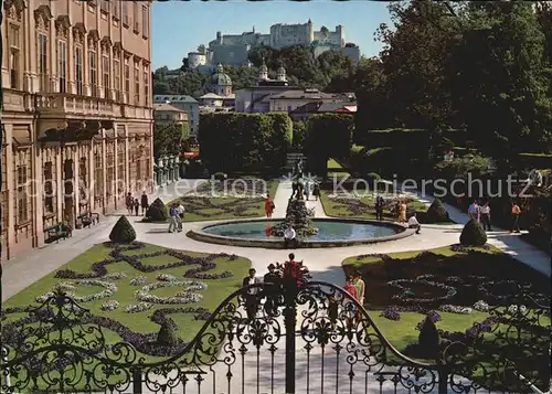 Salzburg Oesterreich Mirabellgarten Dom Festung Hohensalzburg Kat. Salzburg