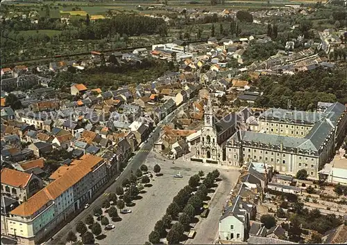 Issoudun Indre Pelerinage a Notre Dame du Sacre Coeur Basilique Place vue aerienne Kat. Issoudun