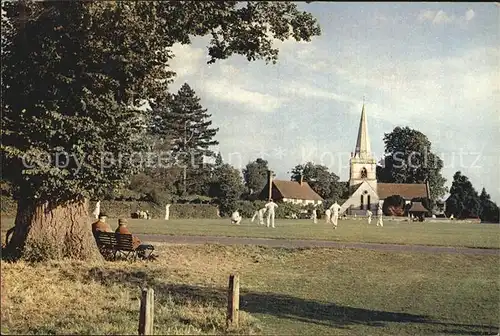 Brockham Cricket match Church