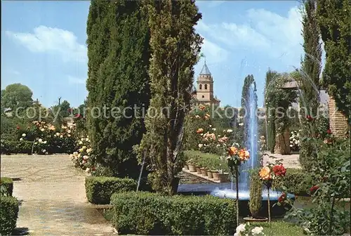 Granada Andalucia Palacio de Generalife Surtidos Jardines Bajos Kat. Granada