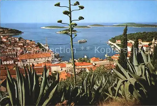 Hvar Panorama Insel Hafen Kat. Kroatien