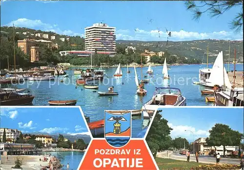 Opatija Istrien Hafen Strand Hotel