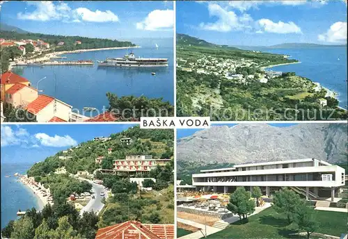 Baska Otok Krk Panorama Kuestenstadt Hotel Restaurant / Kroatien /Hrvatska