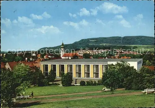 Aalen Stadthalle mit Blick zum Braunenberg Kat. Aalen