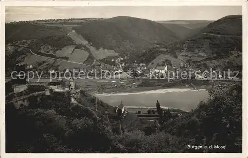 Burgen Mosel Fliegeraufnahme Gasthaus Burg Bischofstein Kat. Burgen