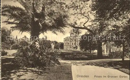 Dresden Palais im Grossen Garten Kat. Dresden Elbe