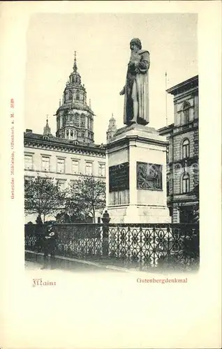 Mainz Rhein Gutenbergdenkmal