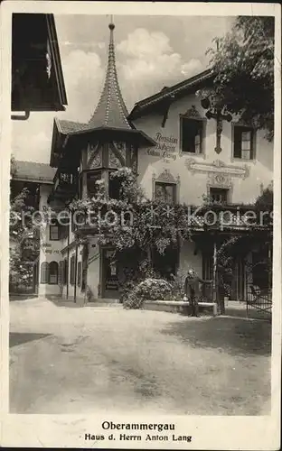 Oberammergau Haus d. Herrn Anton Lang Kat. Oberammergau