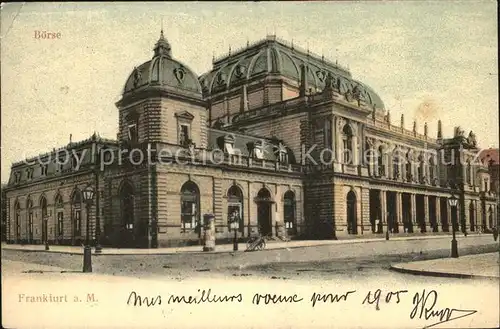 Frankfurt Main Boerse Kat. Frankfurt am Main