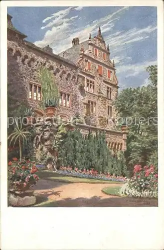 Schloss Eisenbach Kuenstlerkarte K. Lindegreen Kat. Lauterbach (Hessen)