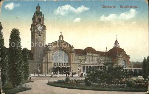 Wiesbaden Hauptbahnhof Kat. Wiesbaden