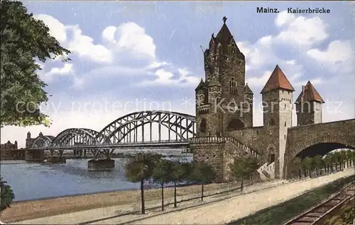 Mainz Rhein Kaiserbruecke