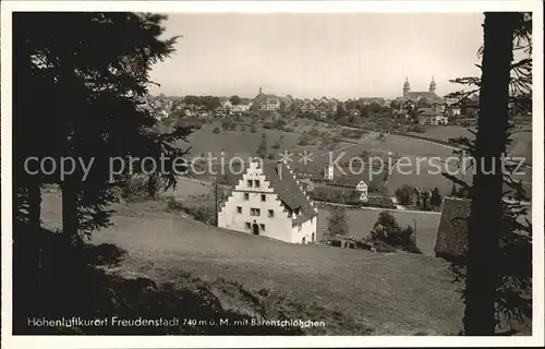 Freudenstadt mit Baerenschloesschen Kat. Freudenstadt