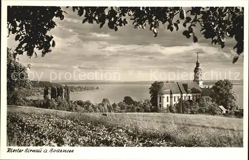 Birnau Kloster mit Bodensee Kat. Uhldingen Muehlhofen