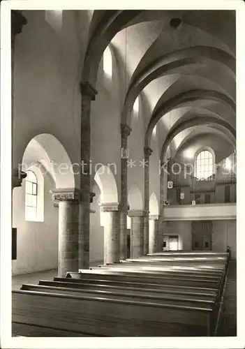 Altenstadt Waldnaab Romanische Basilika innen Kat. Altenstadt a.d.Waldnaab