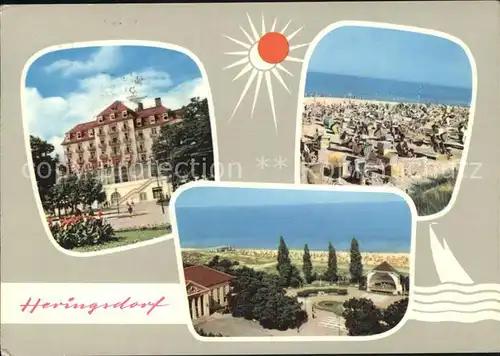 Heringsdorf Ostseebad Usedom Ferienheim Solidaritaet Strand Konzertplatz  Kat. Heringsdorf