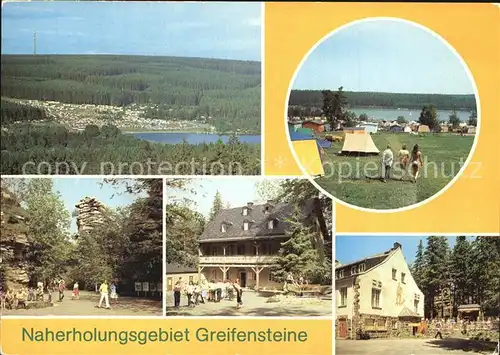 Ehrenfriedersdorf Erzgebirge Greifensteine Camping See Kat. Ehrenfriedersdorf