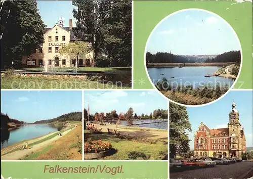 Falkenstein Vogtland Schloss Talsperre Freibad Kat. Falkenstein Vogtland