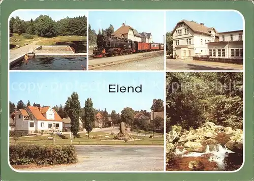 Elend Harz Waldbad Bahnhof Erholungsheim Donbass  Kat. Elend Harz