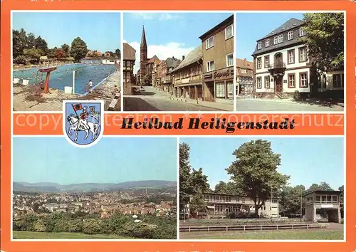 Heiligenstadt Eichsfeld Freibad Am Berge Rathaus  Kat. Heiligenstadt