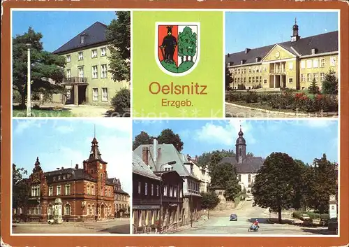 Oelsnitz Erzgebirge Kulturhaus Hans Marchwitza Rathausplatz Kat. Oelsnitz Erzgebirge