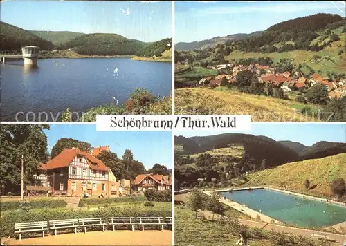 Schoenbrunn Greiz Talsperre Erholungsheim Huette Schwimmbad Kat. Vogtlaendisches Oberland