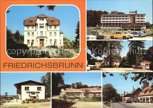 Friedrichsbrunn Harz Sanatorium Restaurant Zum Ramberg Erholungsheime Kat. Friedrichsbrunn