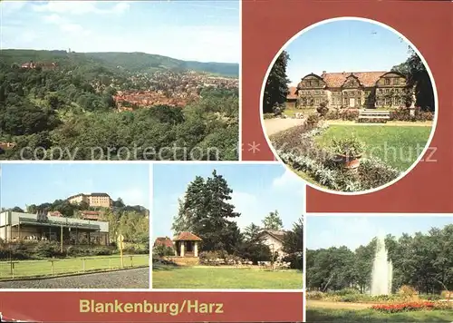 Blankenburg Harz Kleines Schloss Stadtpark Kat. Blankenburg