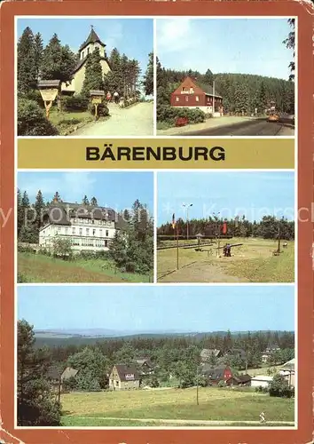 Baerenburg Sachsen Oberbaerenburg Waldbaerenburg Kat. Altenberg