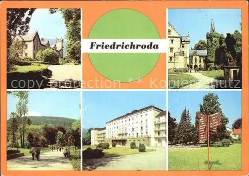 Friedrichsroda Schloss Parkhotel Reinhardsbrunn Puschkinpark Kat. Friedrichsroda