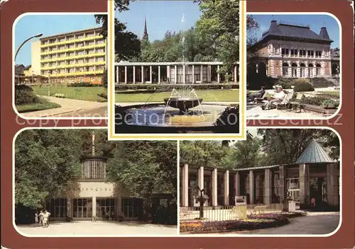 Bad Elster Sanatorium Clara Zetkin Wandelhalle Kurhaus Marien  und Moritzquelle Kat. Bad Elster