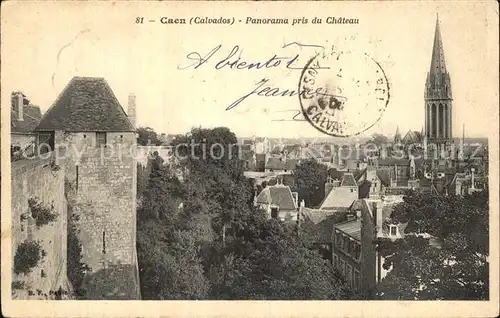 Caen Panorama pris du Chateau Kat. Caen