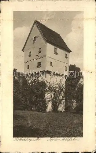 Rothenburg Tauber Toppler Schloesschen Kat. Rothenburg ob der Tauber