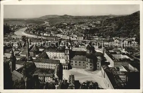 Salzburg Oesterreich Blick von der Festung Kat. Salzburg