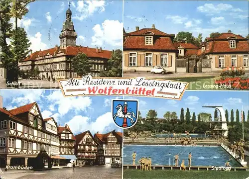 Wolfenbuettel Schloss Lessinghaus Krambuden Stadtbad Kat. Wolfenbuettel