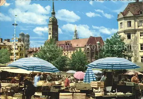 Muenchen Viktualienmarkt Kat. Muenchen