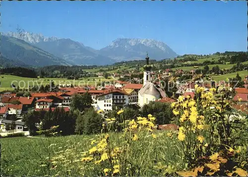 Reit Winkl mit Kaisergebirge Kat. Reit im Winkl