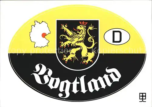 Vogtland Region Sticker Kat. Bad Elster